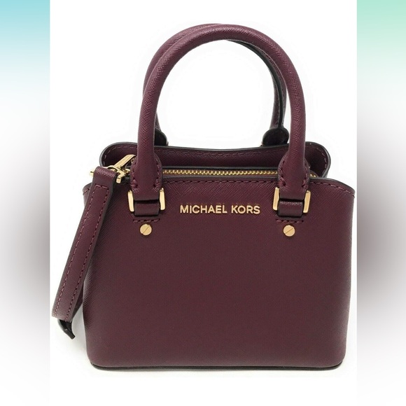 Micheal Kors Mini Savannah in Merlot Xbody 🏵 - Picture 2 of 8